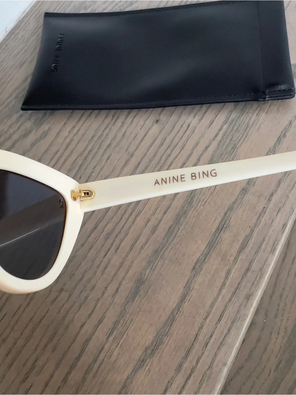 Anine Bing Sedona Sunglasses in Ivory White New - Picture 4 of 7
